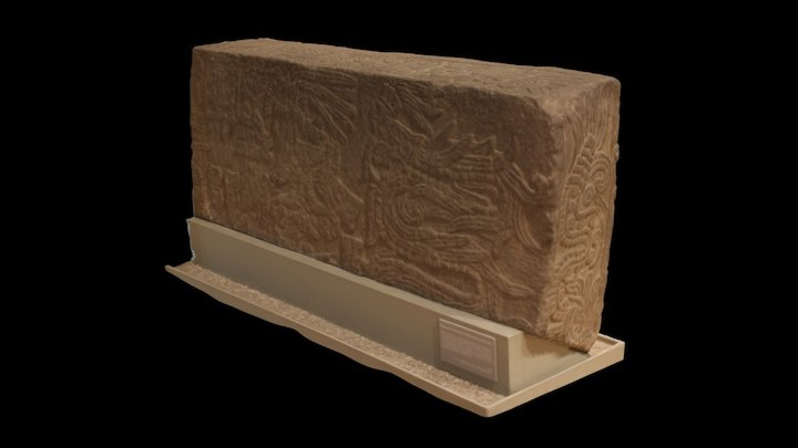 Piedra del Acuecuéxatl o Monumento de Ahuízotl 3D Model