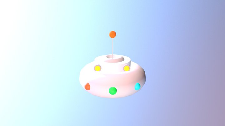 Little UFO 3D Model