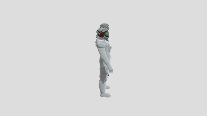 The Cosmonaut (Old and New Version) 3D Model