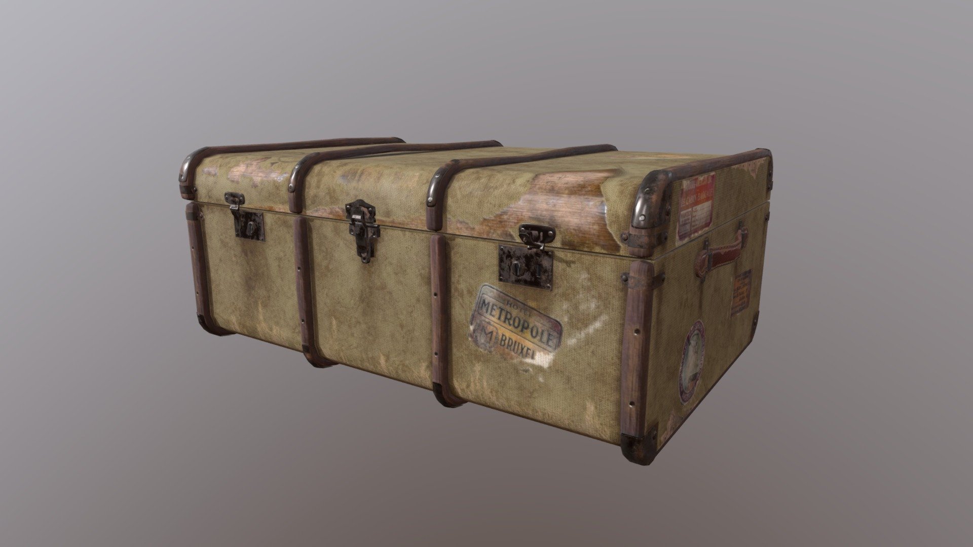 Steamer Trunk - 3D model by Vini Tambini (@viniciustambini) [ffb3535 ...