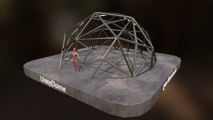 Unity_Dome_Model_For_Static_Analysis_01 3D Model