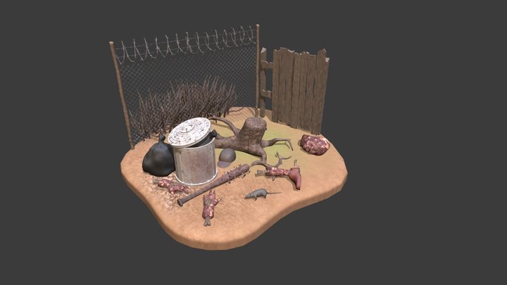 Zombie Zone 3D Model
