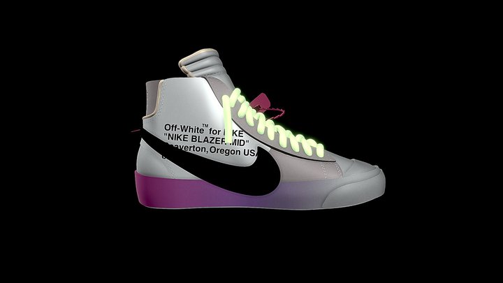 Nike Blazer Mid x Off-White™️ 3D Model