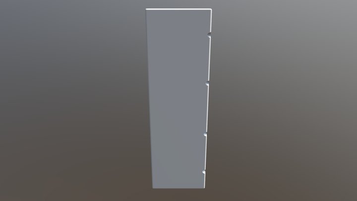 TUBE HOLDER RECTANGLE-VERSION 2-2 3D Model