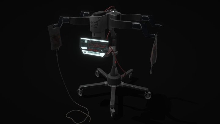 Cyberpunk Medical Device - Game-Ready Prop 3D Model