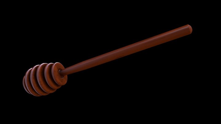 Honey Dipper 3D Model
