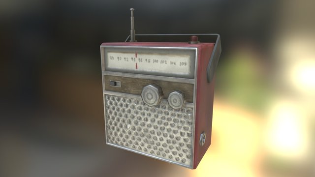 Antique Radio 3D Model