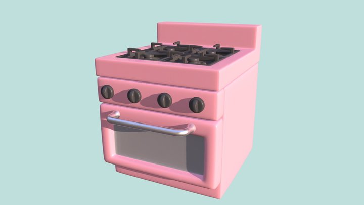 Stylized Stove/Oven 3D Model