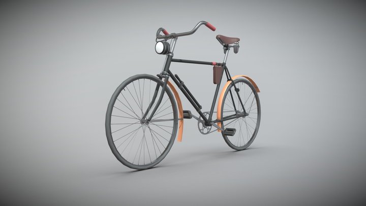 Old German bike 3D Model