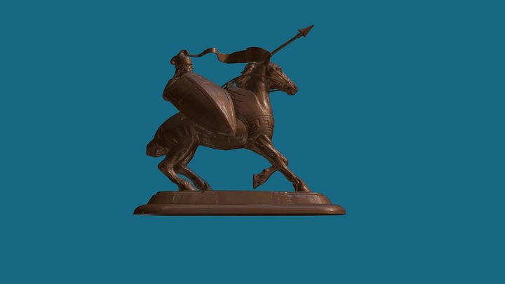 Horse Statue 3D Model