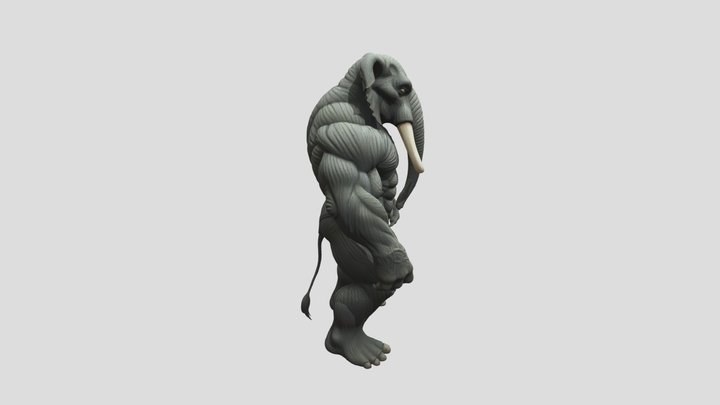 Elephant Man 3d Model 3D Model