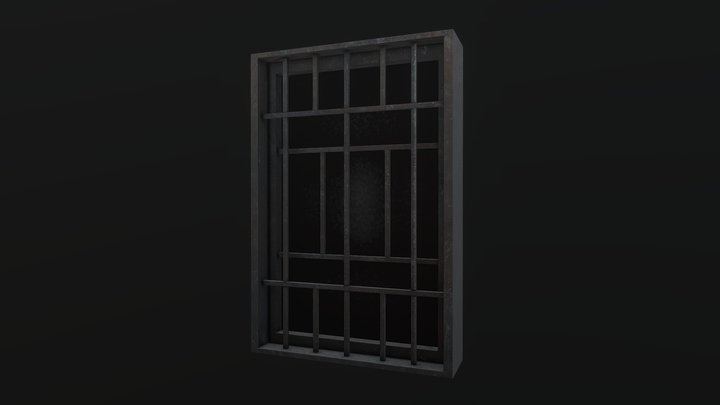 Prison cell window bar 3D Model