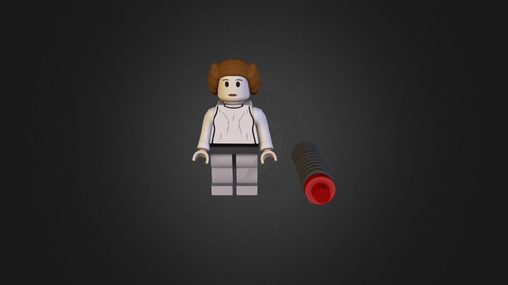 Princess Leia LEGO Star Wars 3D Model
