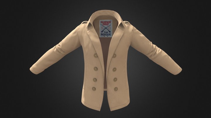 Gilmere_Darius_Superdry Mac Jacket 3D Model