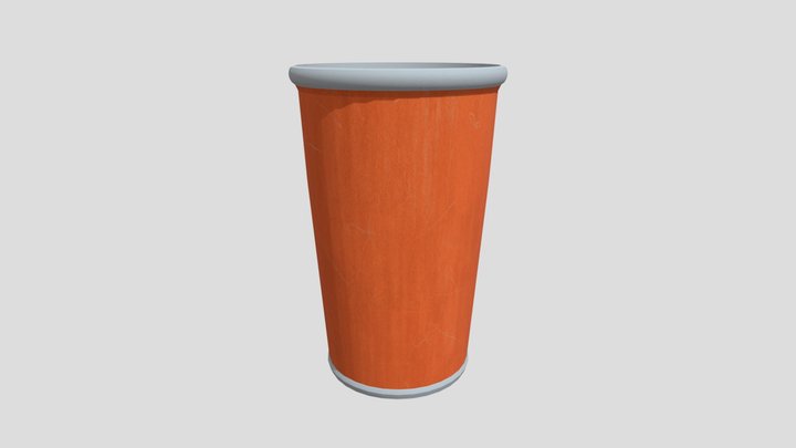 Copo vermelho para festas 3D Model