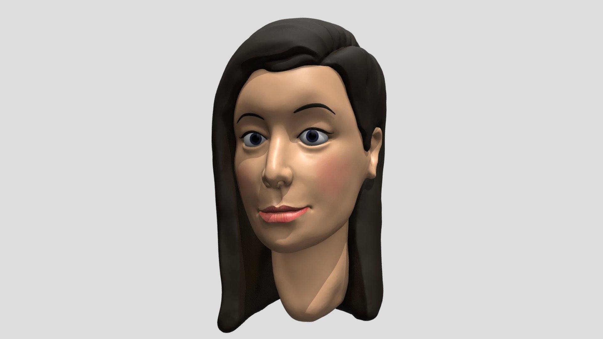 Female Head Digital Sculpt