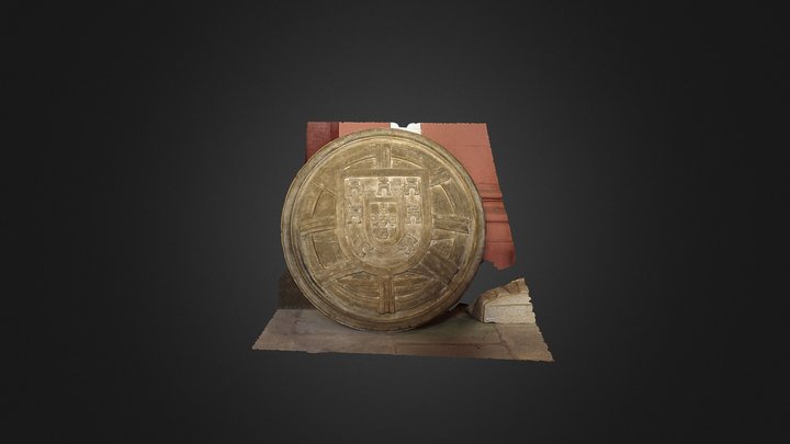 Escudo pedra MAH 3D Model