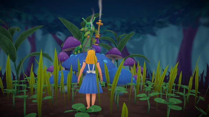 #StorybookChallenge - Alice in Wonderland 3D Model