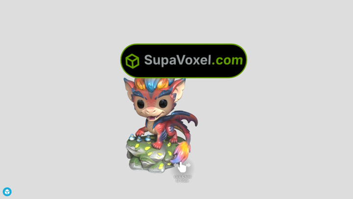 Chibi Fire Dragon - Meshi AI vs SupaVoxel