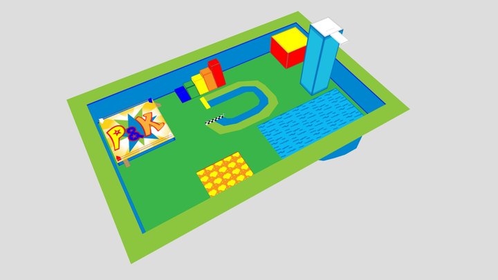 Punch & Kick Honey Badger Test Level 1 3D Model