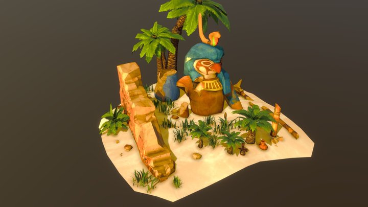 Egyptian Ruins 3D Model