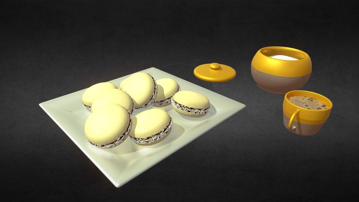 Alfajores 3D Model