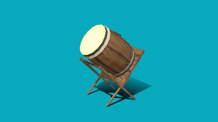 Taiko Drums 3D Model