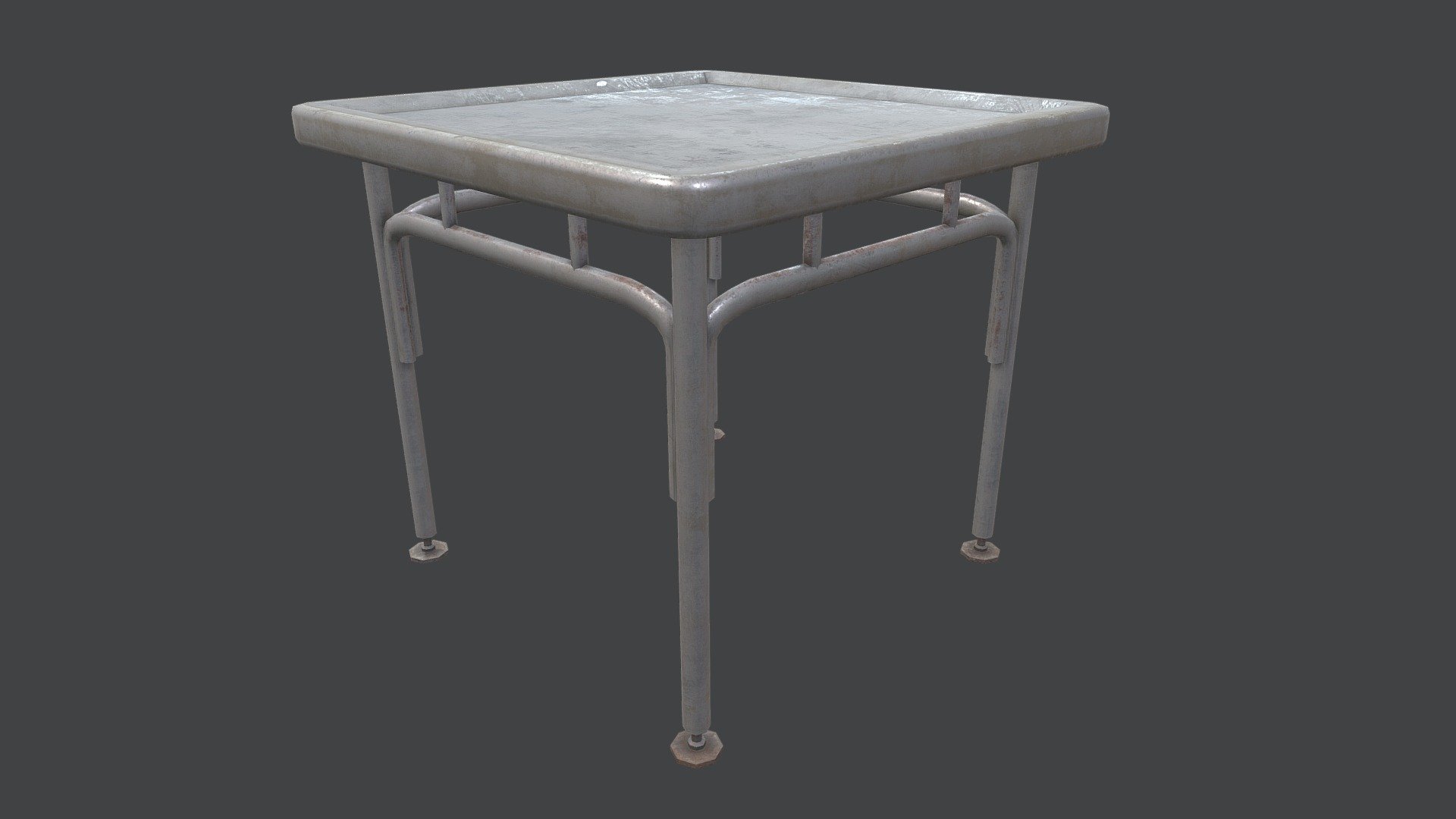 Old Steel Table PBR