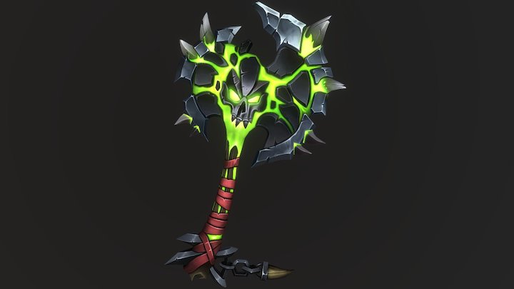 Corrupted Axe 3D Model