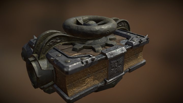 Magic Book Matel Low 3D Model