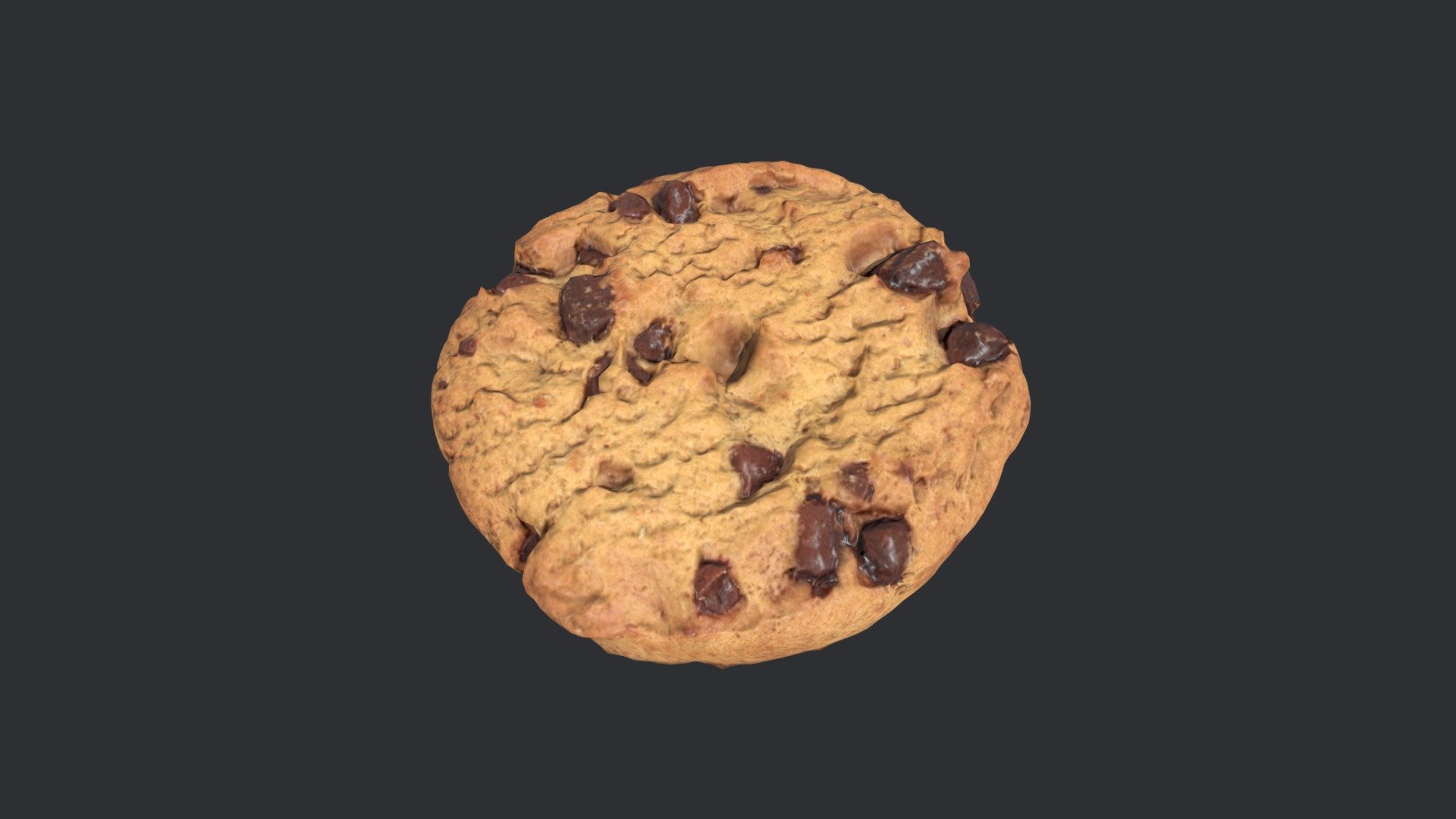 Chocolate Chip Cookie 1 - Buy Royalty Free 3D model by James West ...