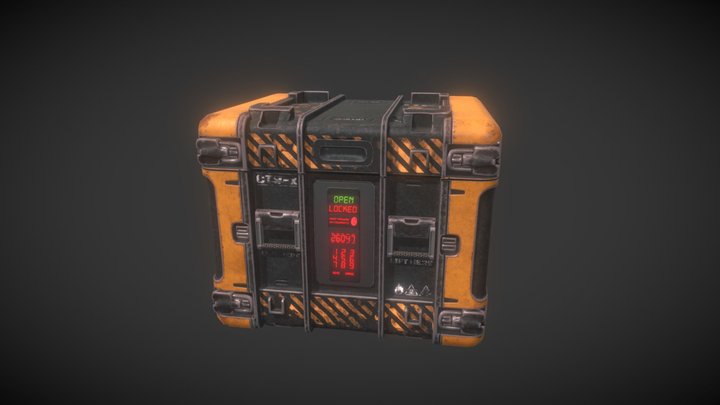 Sci-Fi Crate 3D Model