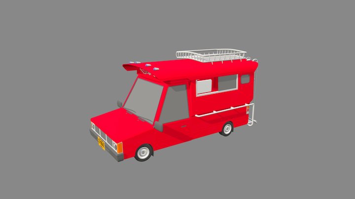 Red Car 3D Model