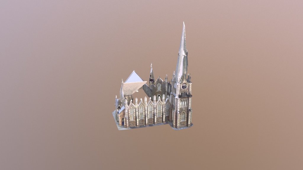 Iona Church Exterior 3D Model
