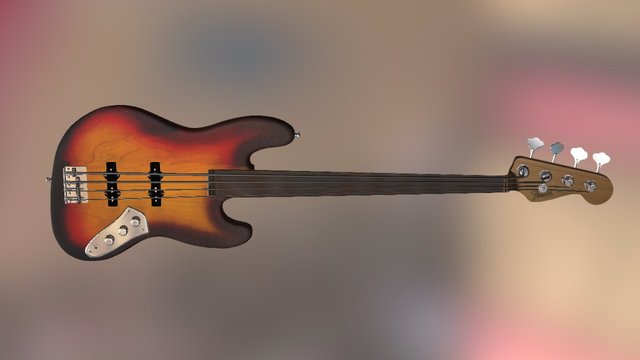 fender bass 3D Model