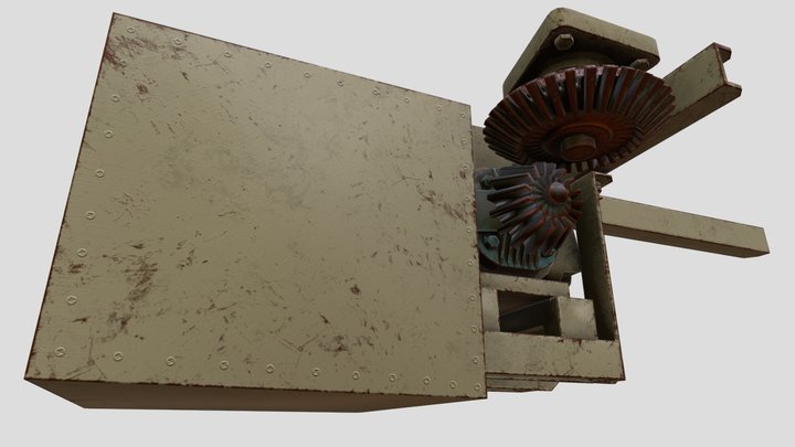 Gear Box Turret Rotation Machine 3D Model