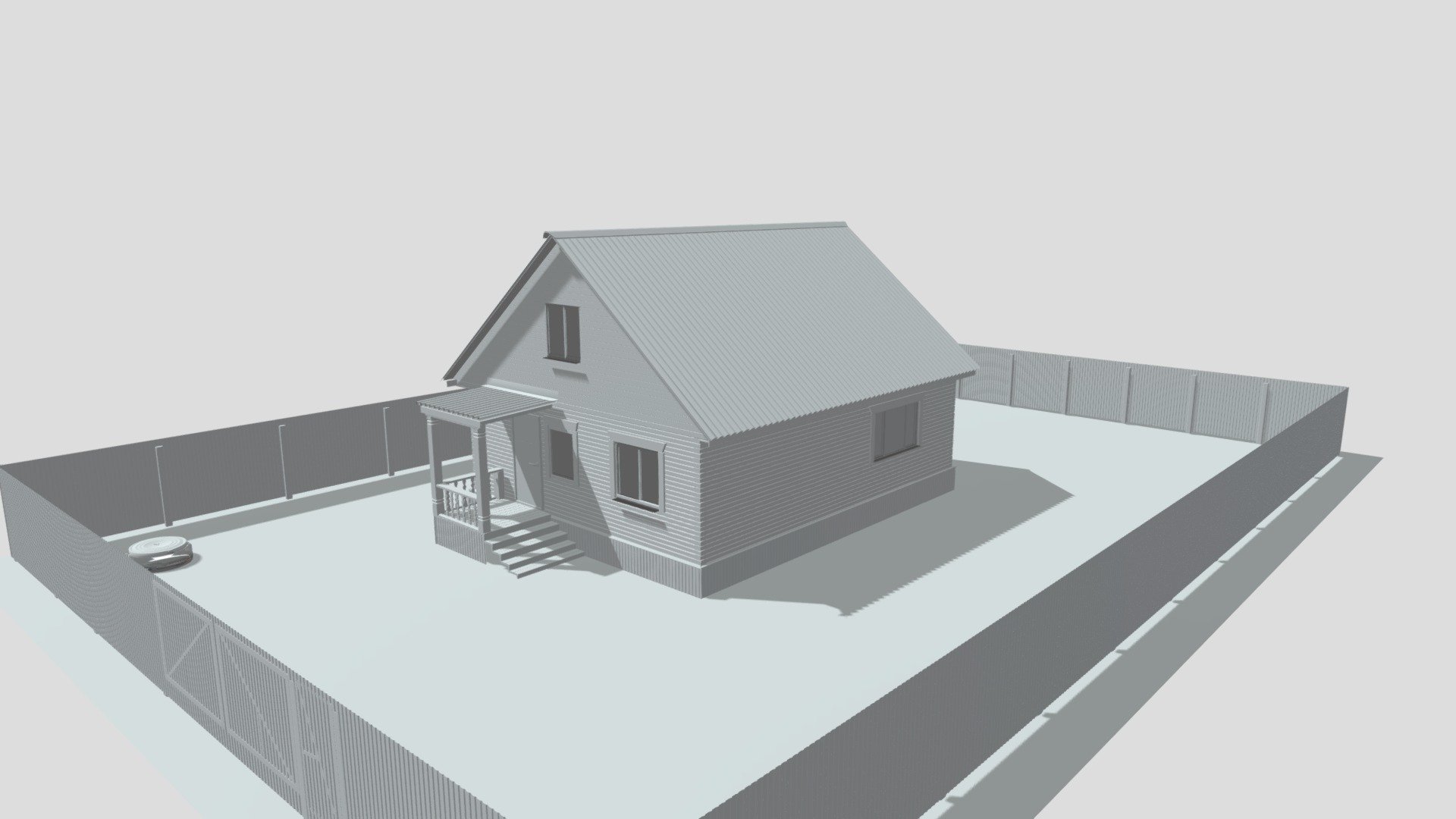 house on stilts - 3D model by akimtretyakov256 [ffc79e7] - Sketchfab