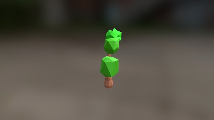 Simple Low Poly Tree 3D Model
