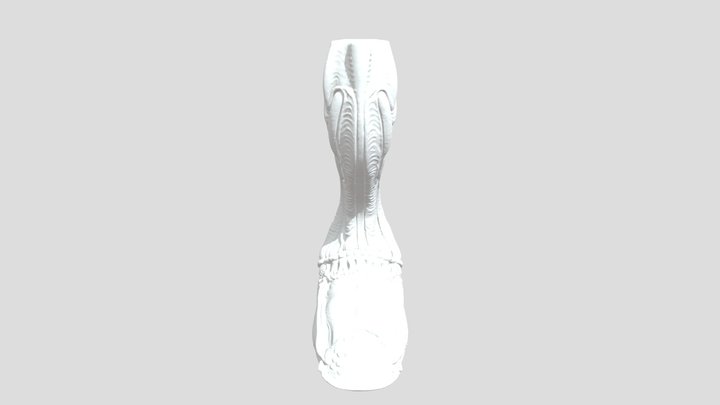 Alien Tendril Sculpture 3D Model