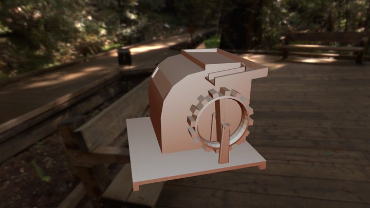 Water Wheel 3D Model