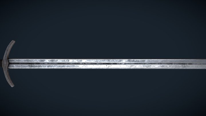 3d medieval sword 3D Model
