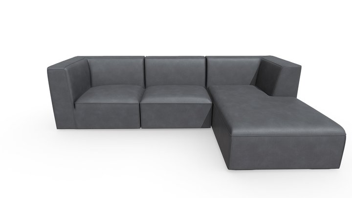 3069030 SOFA EN L EMMA (POCKET) DERECHO MICROFIB 3D Model