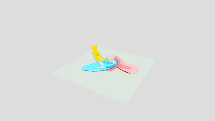 Cyclone Structure and Conveyor Belts 3D Model