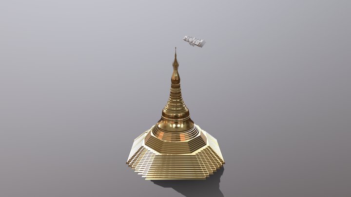 ShweDagon Pagoda by Kyaw Lin Htet 3D Model