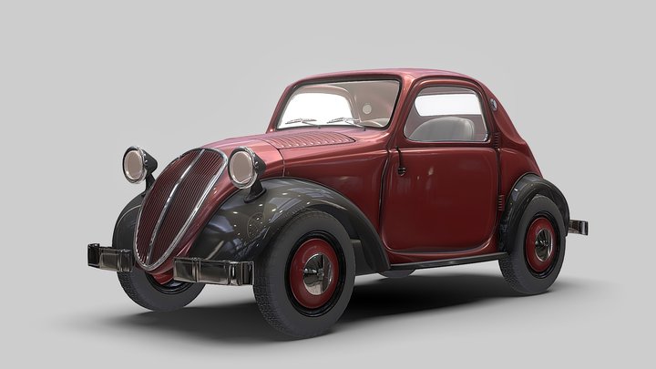 1938 Fiat Simca 5 Topolino 3D Model