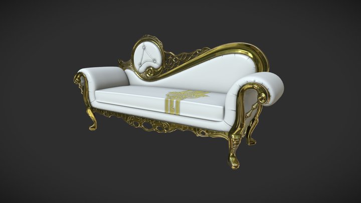 Ornate Sofa 3D Model