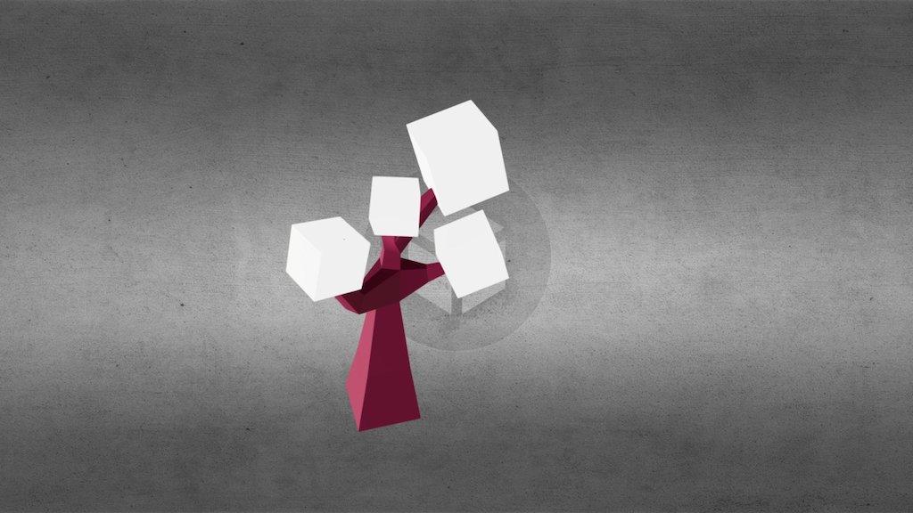 Hopping lowpoly tree — Sketchfab embed 3D viewer