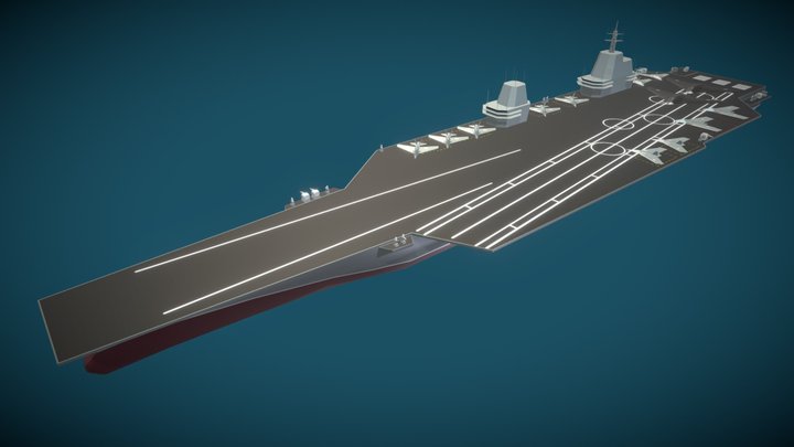 Shinano 信濃 Shipwed (aircraft carrier) 3D Model