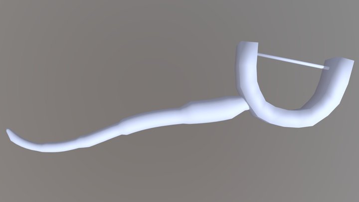 Dental Floss Harp 3D Model