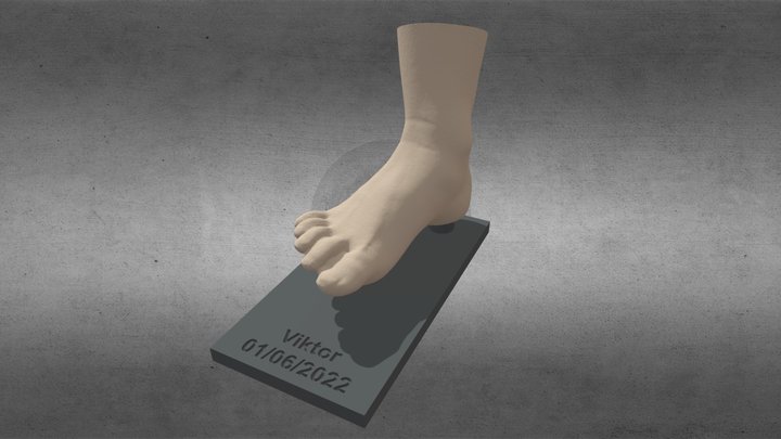 Beeldje Voet 3D Model